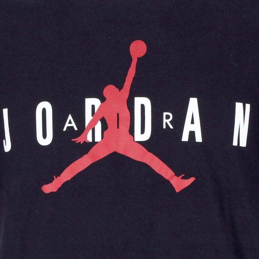 Jordan Air Wordmark T-shirt Zwart Wit Rood Black Heren