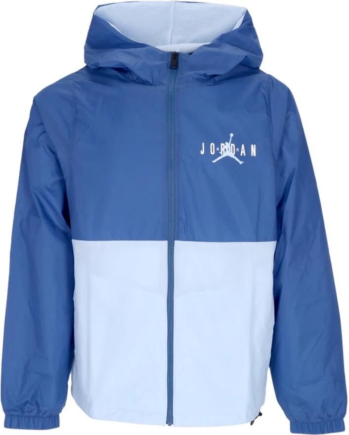 Jordan Blauwe Windbreaker Jas met Capuchon Blue Heren