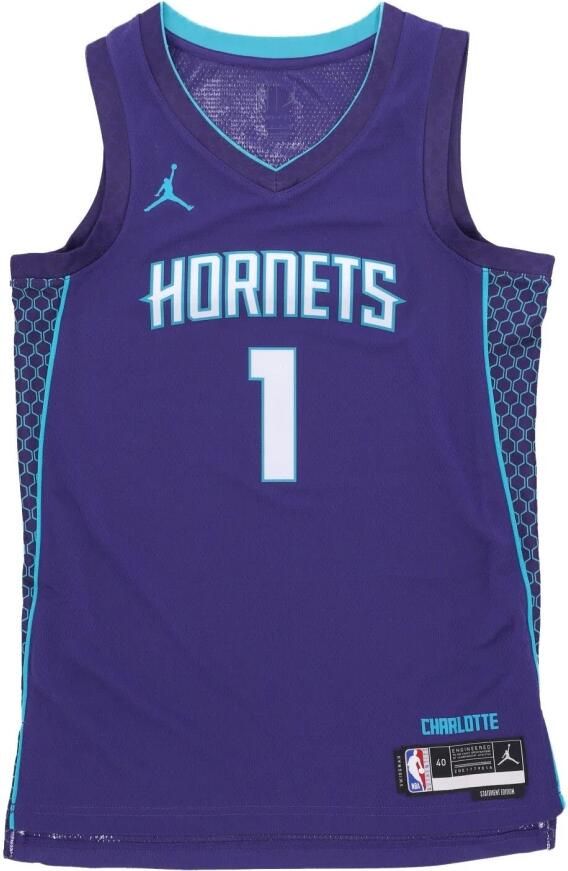 Jordan Charlotte Hornets Statement Edition Swingman Dri-FIT NBA jersey voor heren Paars
