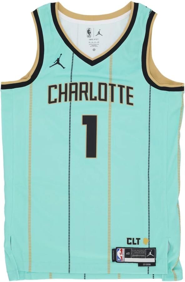 Jordan LaMelo Ball Charlotte Hornets 2024 25 City Edition Dri-FIT Swingman NBA-jersey voor heren Groen - Foto 4