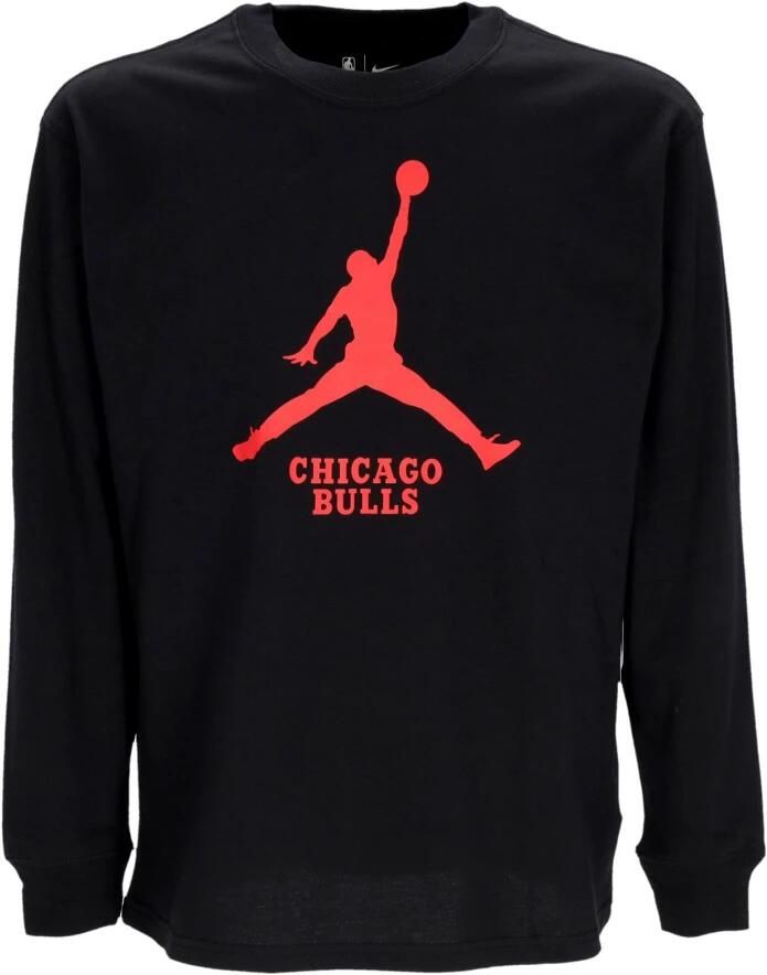 Jordan Chicago Bulls Essential NBA-herenshirt met lange mouwen Zwart