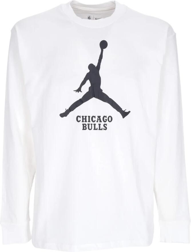 Jordan Chicago Bulls Essential NBA-herenshirt met lange mouwen Wit