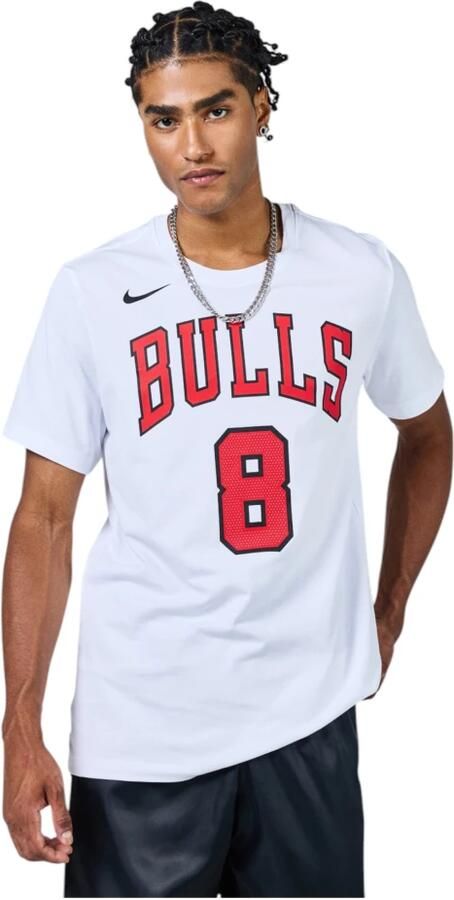 Nike Chicago Bulls NBA Tee Zach Lavine White Heren - Foto 5
