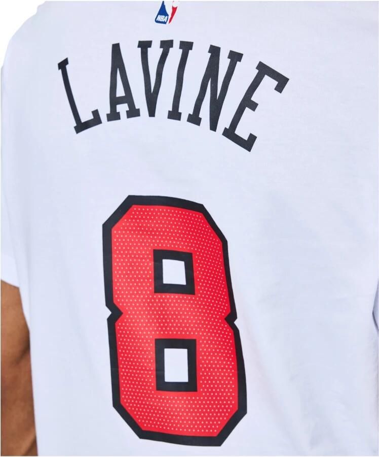Nike Chicago Bulls NBA Tee Zach Lavine White Heren - Foto 2
