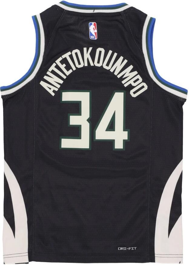 Jordan Milwaukee Bucks Statement Edition Swingman Dri-FIT NBA jersey voor heren Zwart - Foto 2