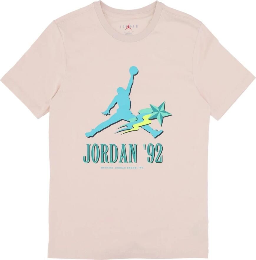 Jordan Grafisch T-shirt Parelwit Korte Mouw Beige Heren