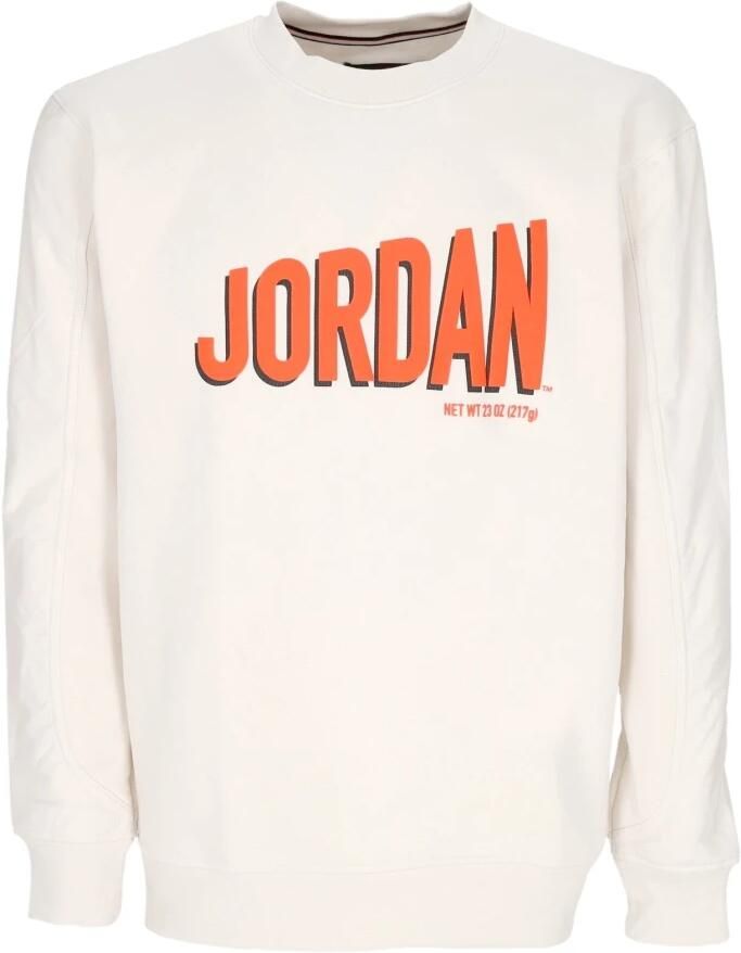Jordan Grafische Fleece Crewneck Sweatshirt Phantom rush Orange black White Heren - Foto 2