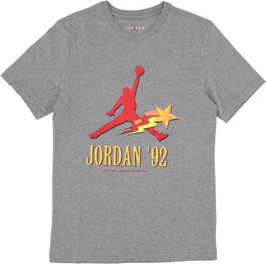 Jordan Grafische Tee Carbon Heather T-Shirt Gray Heren