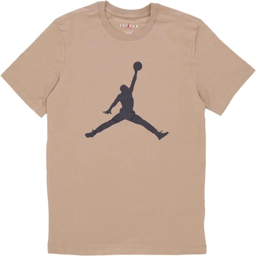 Jordan Jumpman Crew T-shirt British Khaki Zwart Beige Heren
