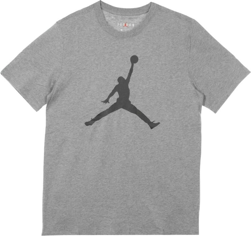 Jordan Jumpman Crew T-shirt Carbon Heather Zwart Gray Heren - Foto 3