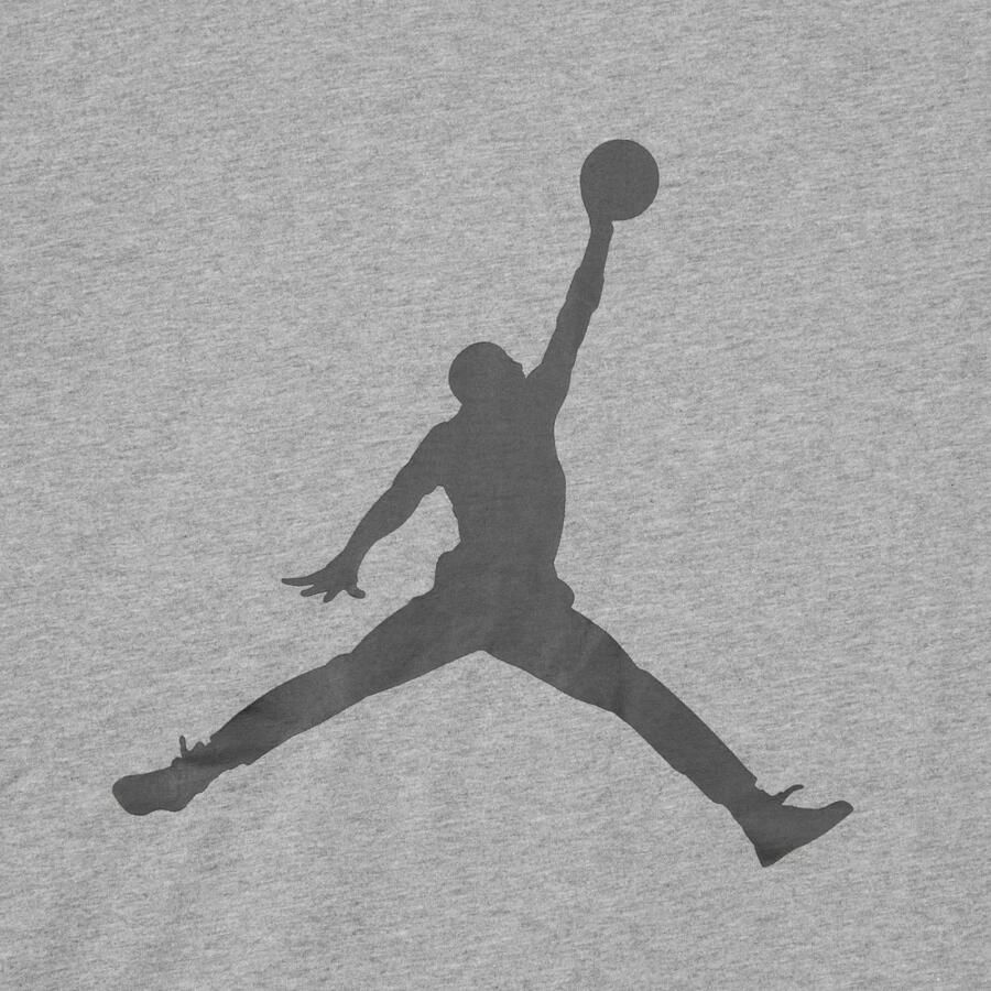 Jordan Jumpman Crew T-shirt Carbon Heather Zwart Gray Heren