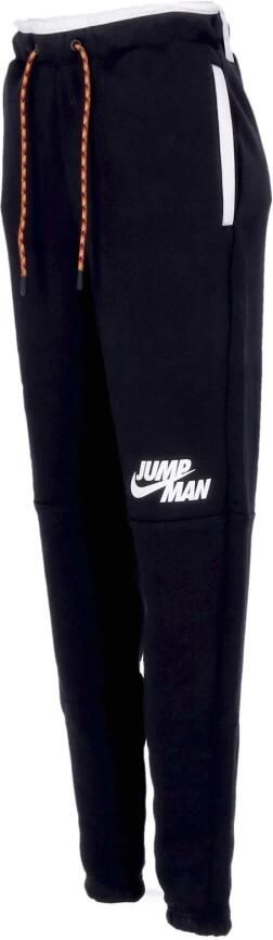 Jordan Jumpman Fleece Broek Zwart Wit Black Heren - Foto 2