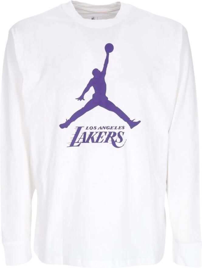 Jordan Los Angeles Lakers Essential NBA-herenshirt met lange mouwen Wit