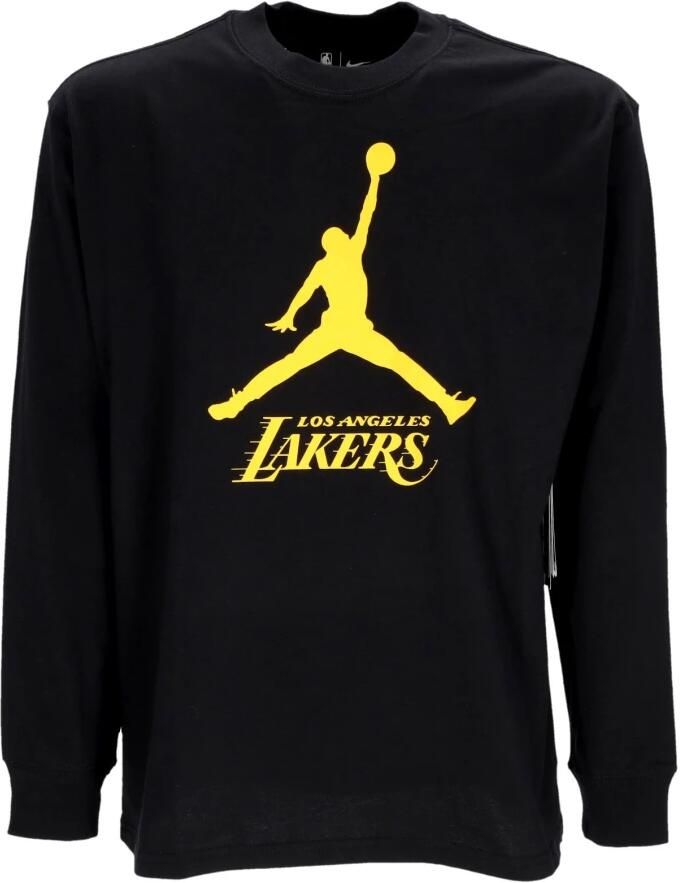 Jordan Los Angeles Lakers Essential NBA-herenshirt met lange mouwen Zwart