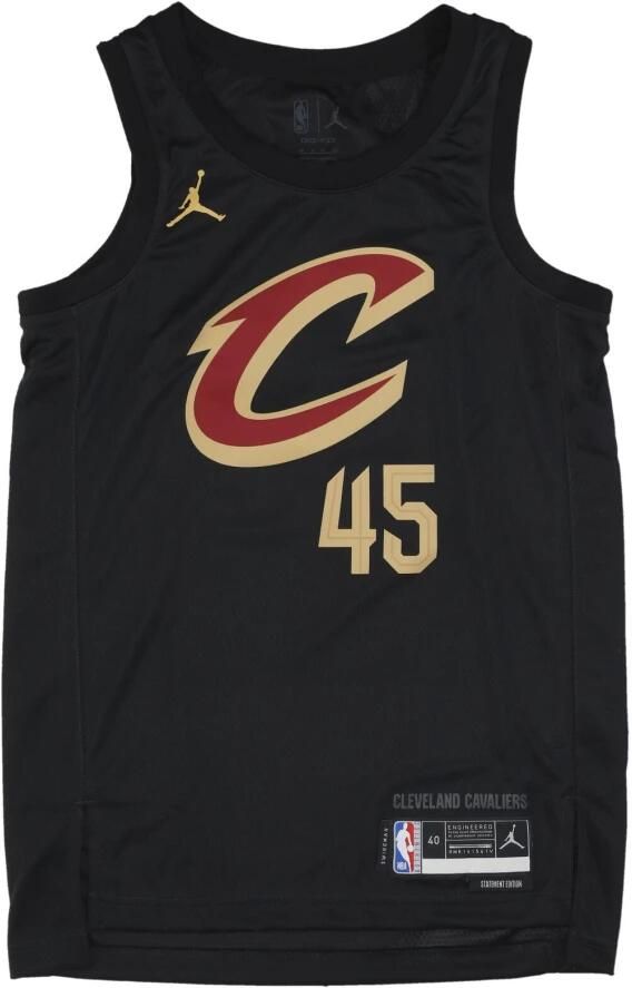 Jordan Cleveland Cavaliers Statement Edition Swingman Dri-FIT NBA-jersey voor heren Zwart