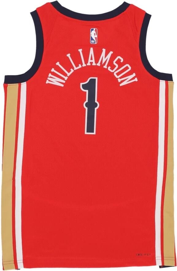 Jordan Zion Williamson New Orleans Pelicans 2023 24 Statement Edition Swingman NBA-jersey met Dri-FIT Rood