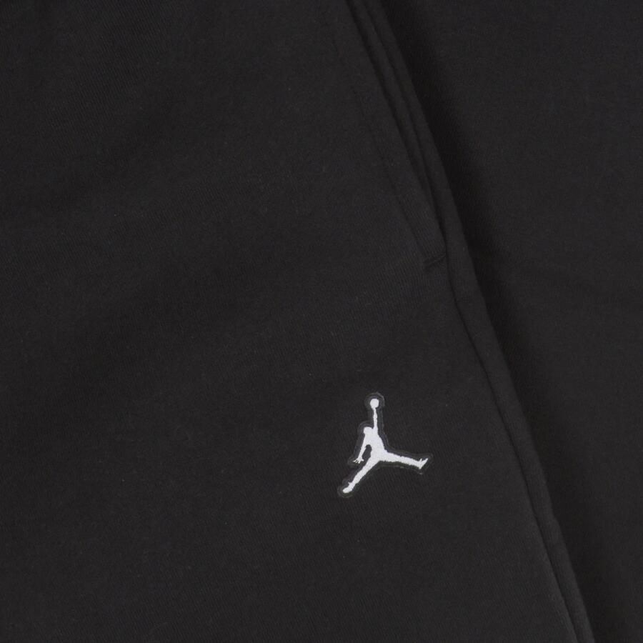 Jordan Zwarte Fleece Track Broek Essential Black Heren