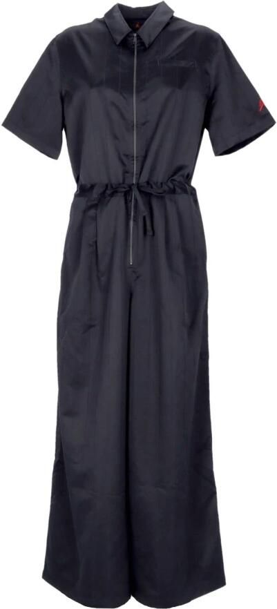 Jordan Zwarte Heritage Flight Jumpsuit met rode accenten Black Dames