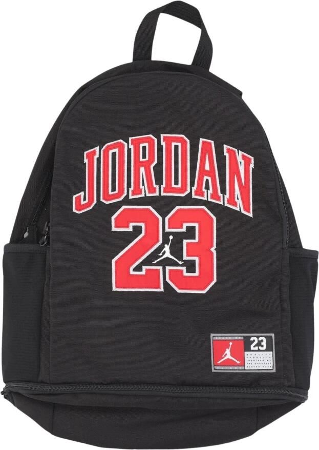 Jordan Zwarte Jersey Rugzak met Laptopvak Black Unisex