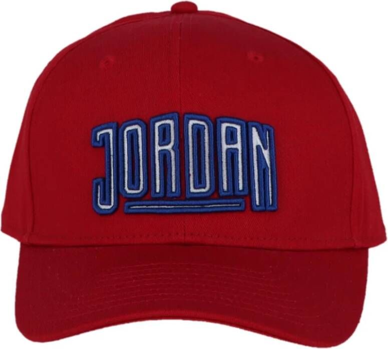 Jordan Verhoog stijl met rode print pet Rood Heren