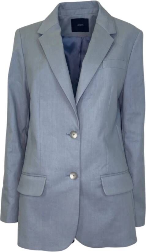 Joseph Blauwe Casual Blazer Jackie Jacket Blue Dames