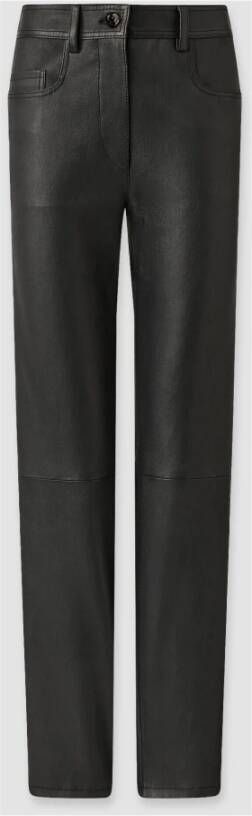 Joseph Leather Trousers Zwart Dames