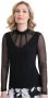Joseph Ribkoff 204378 11 Blouse Zwart Dames - Thumbnail 1