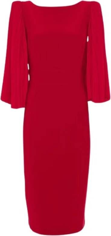 Joseph Ribkoff Elegante Midi Jurk Rood Dames