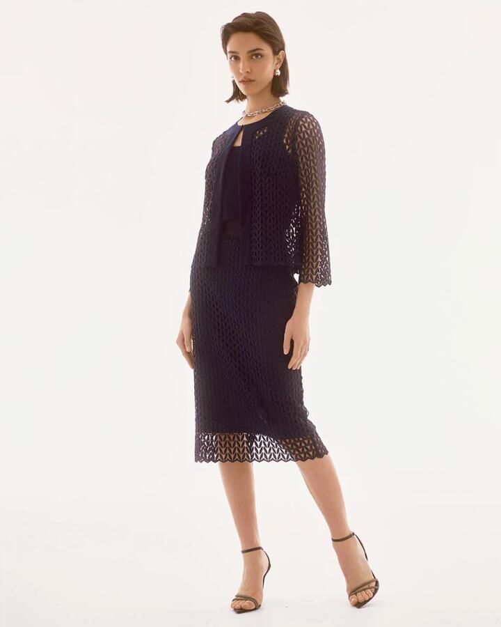 Joseph Ribkoff Elegante Rok 251755 Blue Dames - Foto 4