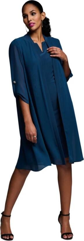 Joseph Ribkoff Midi -jurk Blauw Dames