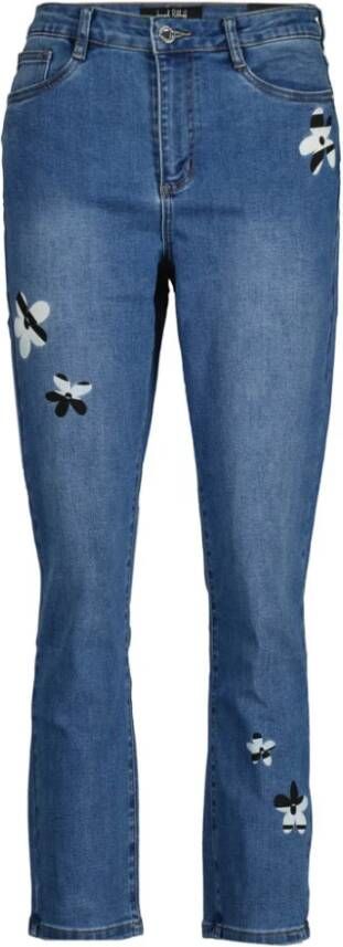 Joseph Ribkoff Slim-fit Cropped Jeans Blauw Dames