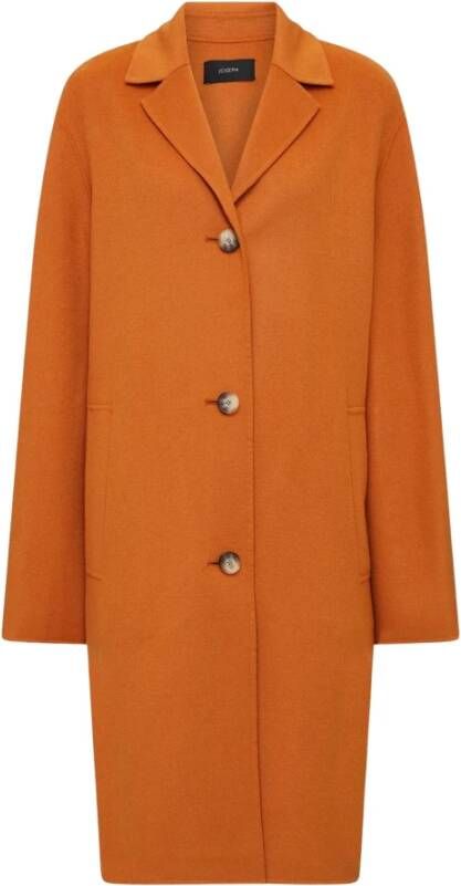 Joseph Single-Breasted Coats Oranje Dames