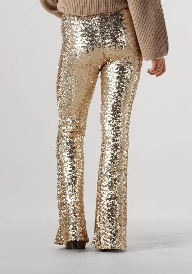 Josh V Gouden Flared Broek Flora Yellow Dames - Foto 2