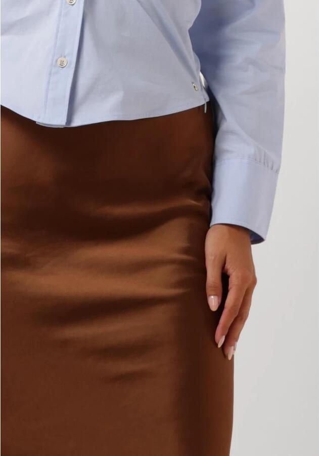 JOSH V IRENNE high rise fitted midi rok bruin - Foto 4
