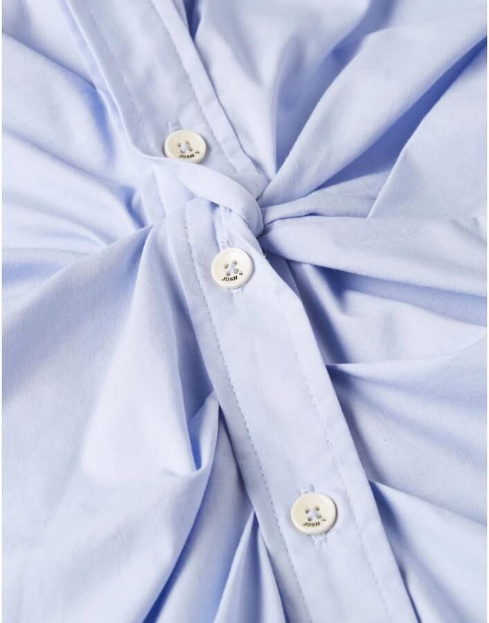 JOSH V SACHA slim fit blouse lichtblauw - Foto 7