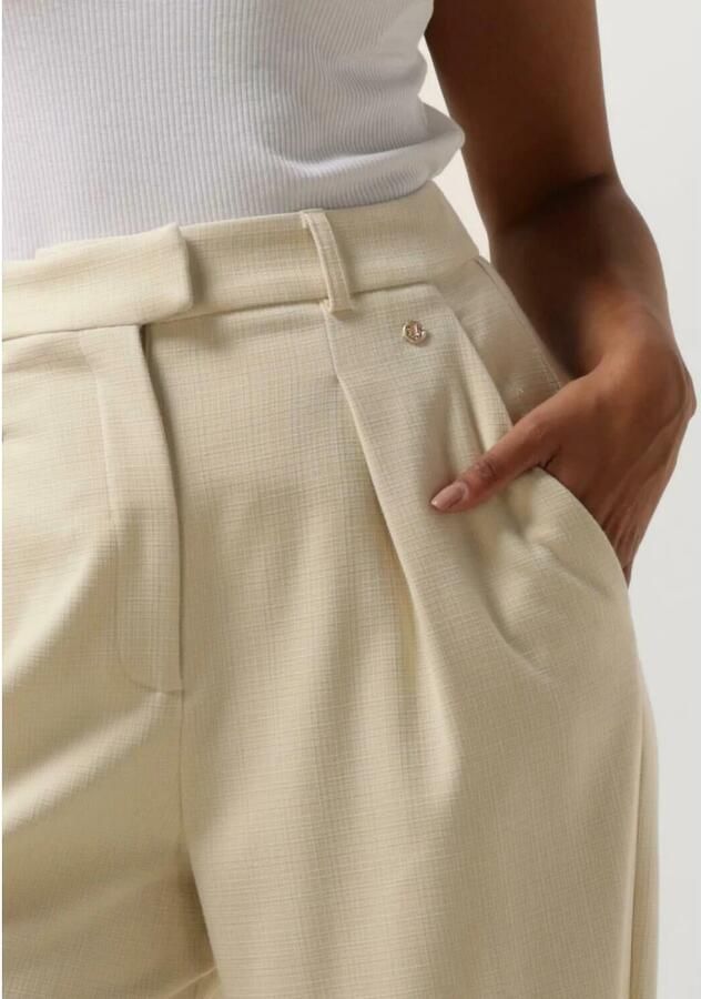 JOSH V high waist wide leg pantalon Lia ecru