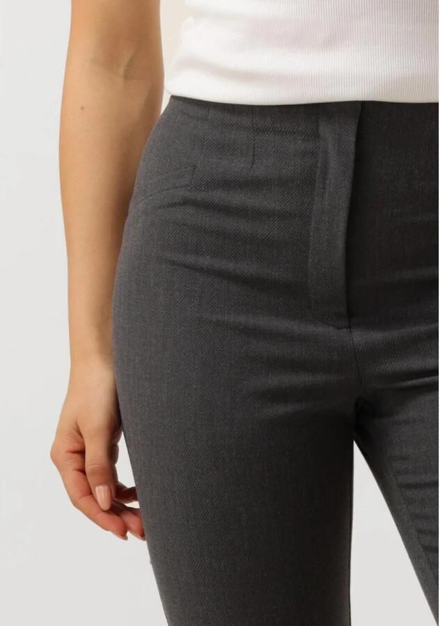 JOSH V gemêleerde high waist flared pantalon Xante grijs - Foto 4