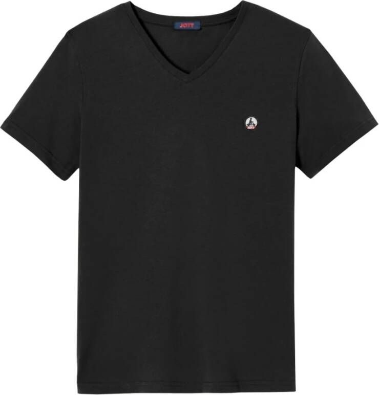 Jott Basis Biologisch Katoenen T-Shirt Zwart Black Heren