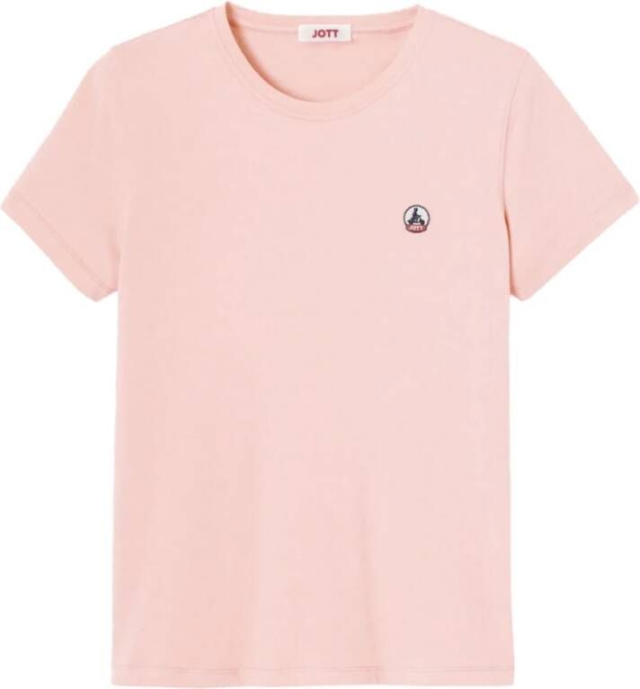 Jott Biologisch Katoenen Basic T-Shirt Rosas Roze Dames