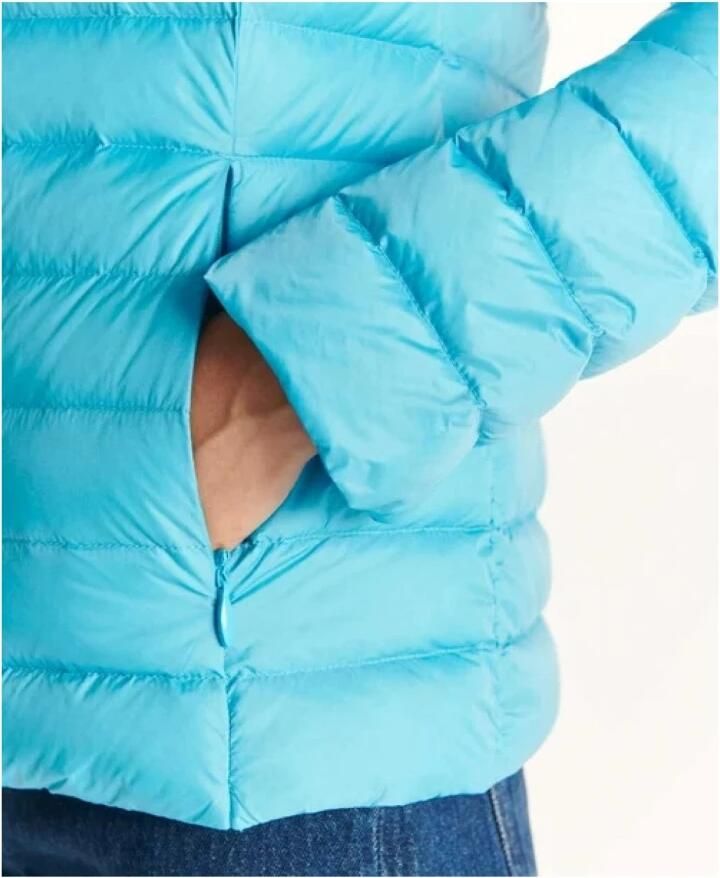 Jott Aansluitende Hooded Parka Cloé Blauw Blue Dames