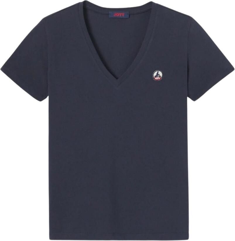 Jott Biologisch Katoenen T-shirt Cancun Stijl Blue Dames