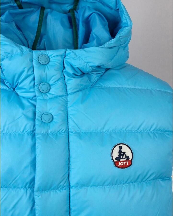 Jott Blauwe Gewatteerde Waterdichte Donsjas Blue Heren