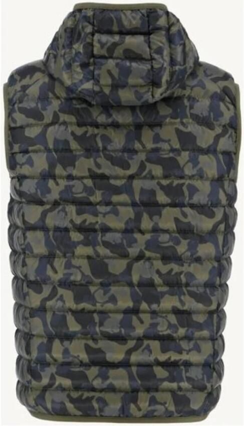 Jott Mouwloze Gewatteerde Jas met Capuchon Just Over the Top Green Heren - Foto 3