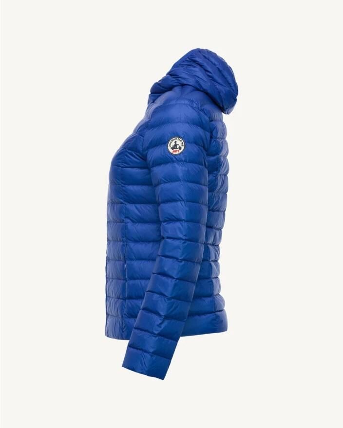 Jott Cloe Gewatteerde Jas met Capuchon Blijf Warm en Elegant Blauw Dames