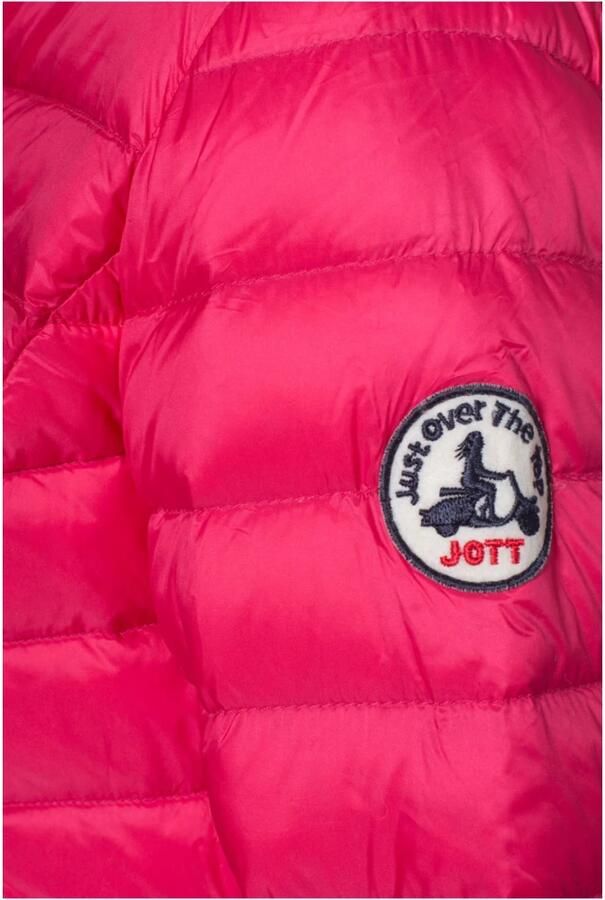 Jott Cloe Hooded Down Jacket Pink Dames