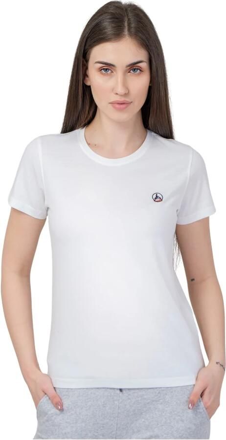 Jott Biologisch Katoenen Basic T-Shirt Rosas White Dames