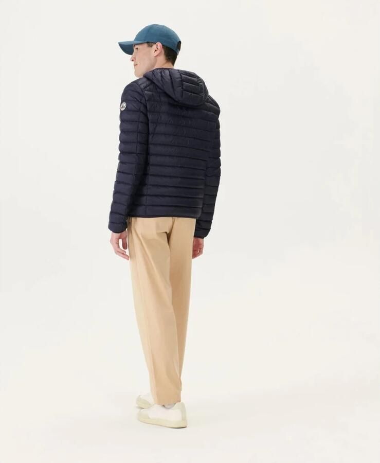 Jott Blauwe gewatteerde jassen met ethisch verantwoord dons Blue Heren