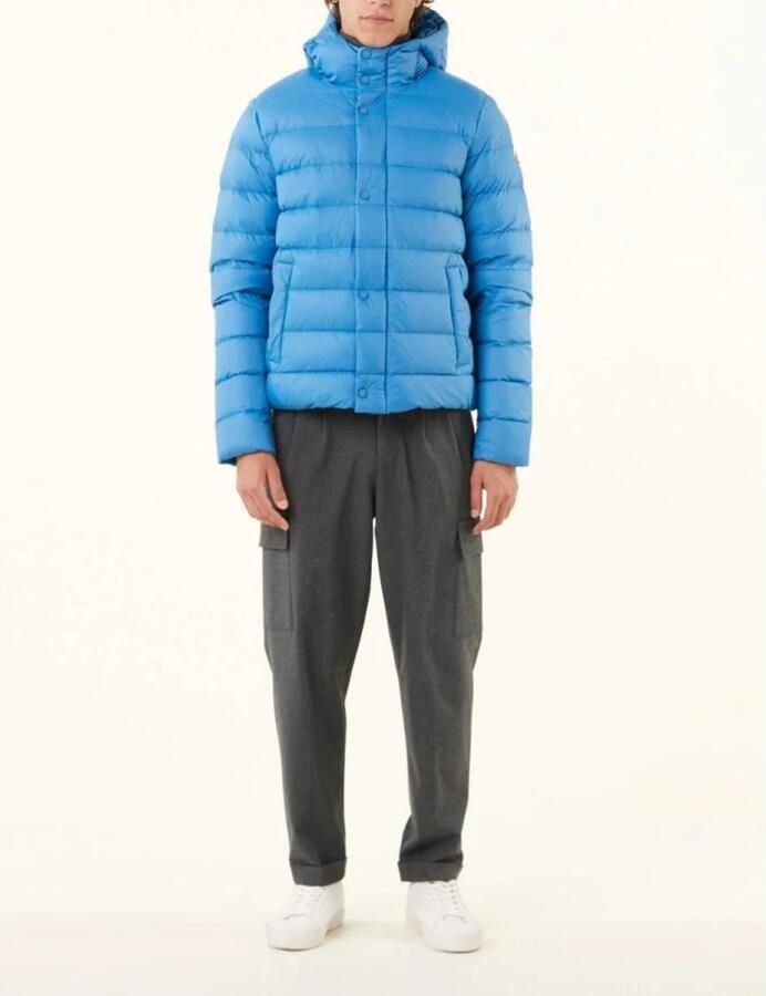 Jott Gerecyclede Gewatteerde Donsjas Waterafstotend Blauw Blue Heren