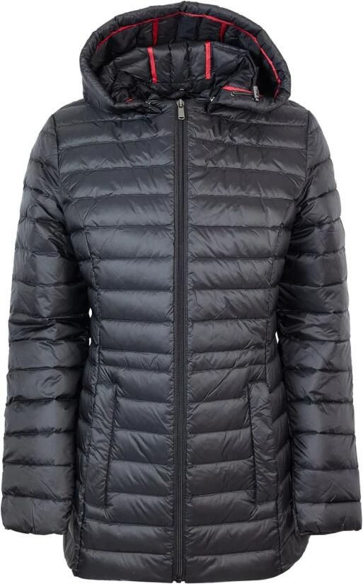 Jott Capuchon Halflange Gewatteerde Jas Black Dames - Foto 2