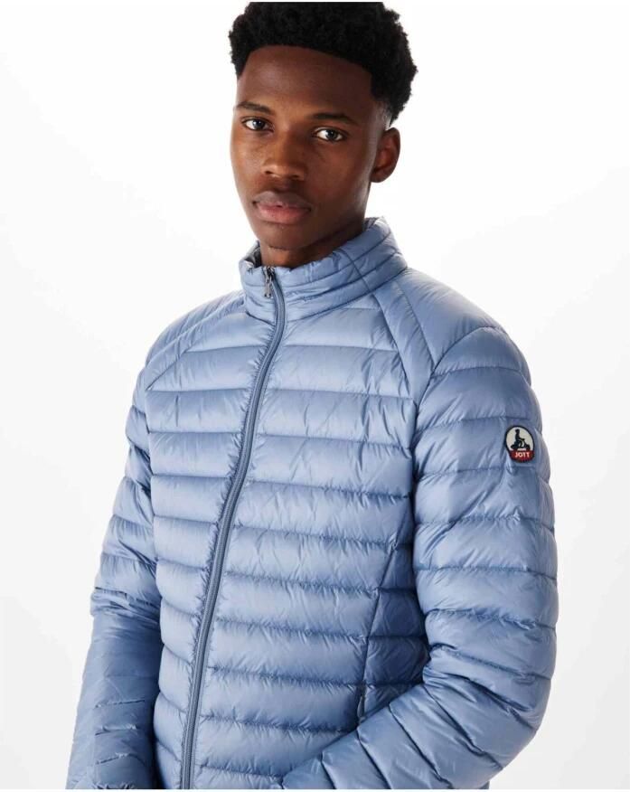 Jott Getailleerde Lichtgewicht Jas Blijf Warm en Stijlvol Blauw Heren - Foto 3